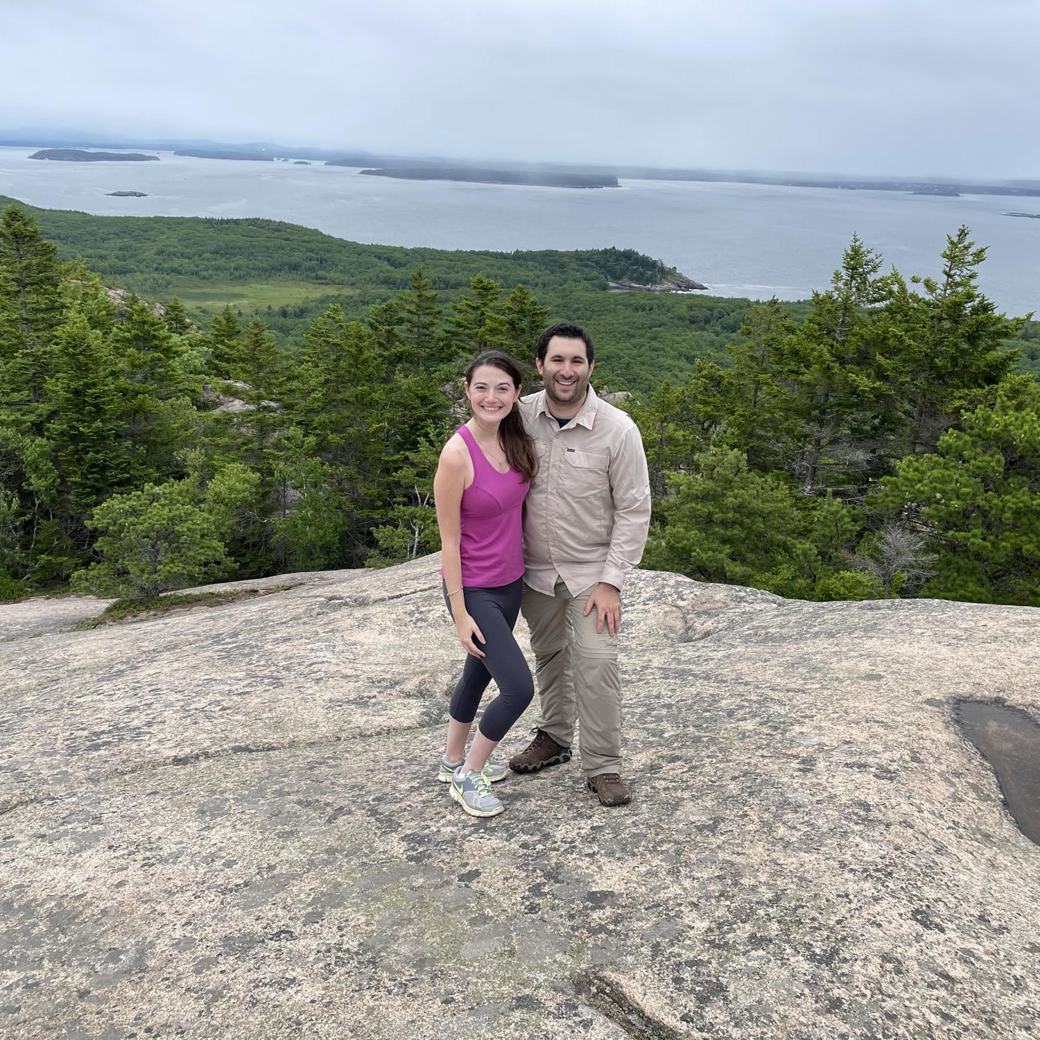 First trip together! And photographic evidence of Andrew getting Erica to go on a hike..