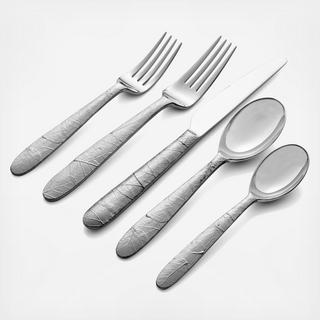 Forest Leaf 5-Piece Flatware Set, Service for 1