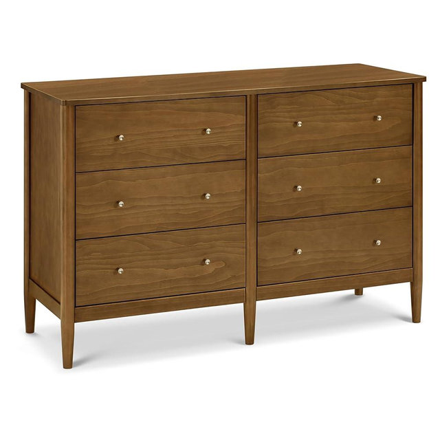 Davinci Frem 6-Drawer Dresser in Walnut, GREENGUARD Gold Certified
