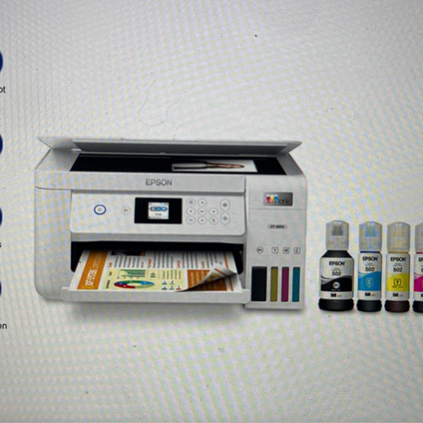 Epson - EcoTank ET-2800 Wireless All-in-One Supertank Inkjet Printer - White