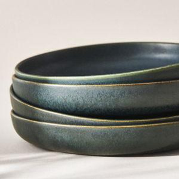 The Jasper Portuguese Stoneware Pasta Bowls, Set of 4