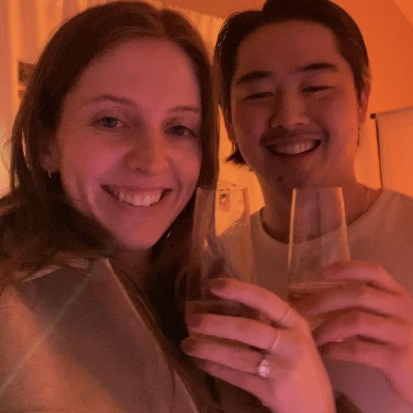 Engaged 2022, at home, and yes, there was Taco Bell.