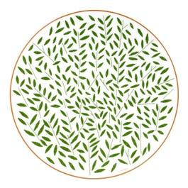 Hermès A Walk in the Garden Dinner Plate, Green