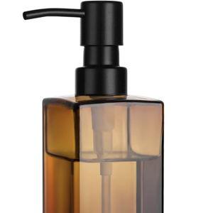 Amber Glass Soap Dispenser