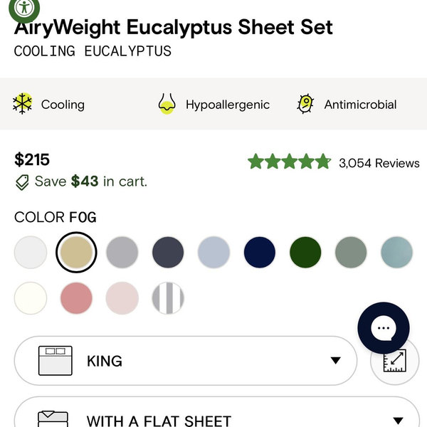 AiryWeight Eucalyptus Sheet Set