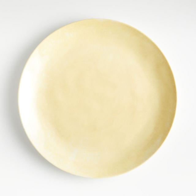 Zia Melamine Pale Yellow Dinner Plate