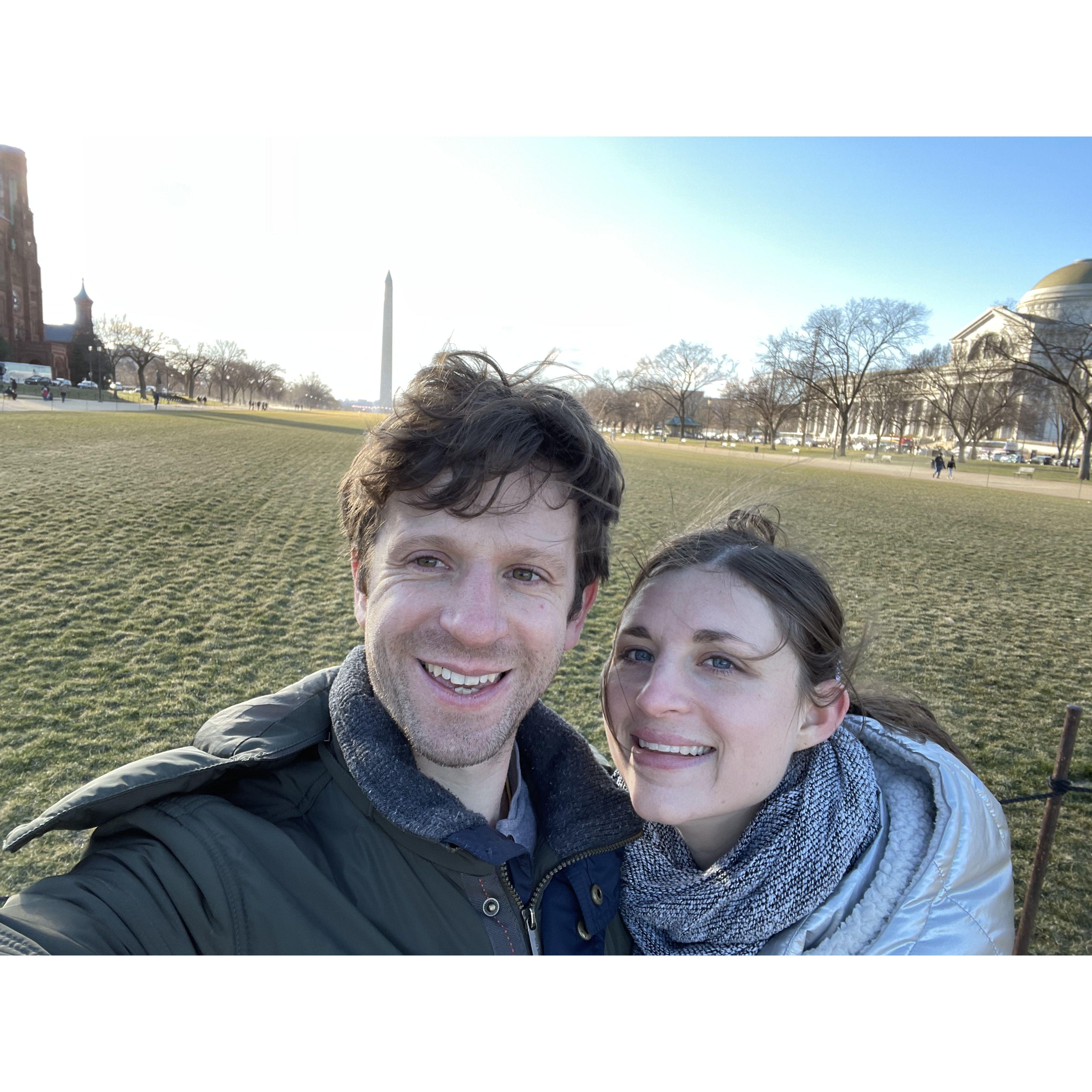 Us on the Washington, DC National Mall