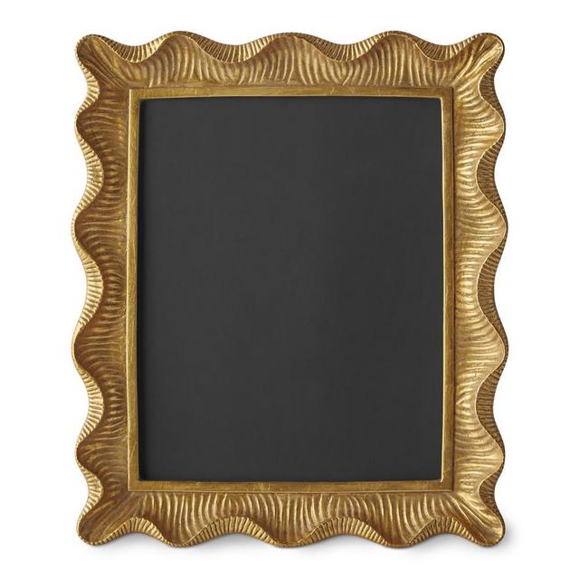 AERIN Gold Scalloped Gallery Frame, 8" X 10"