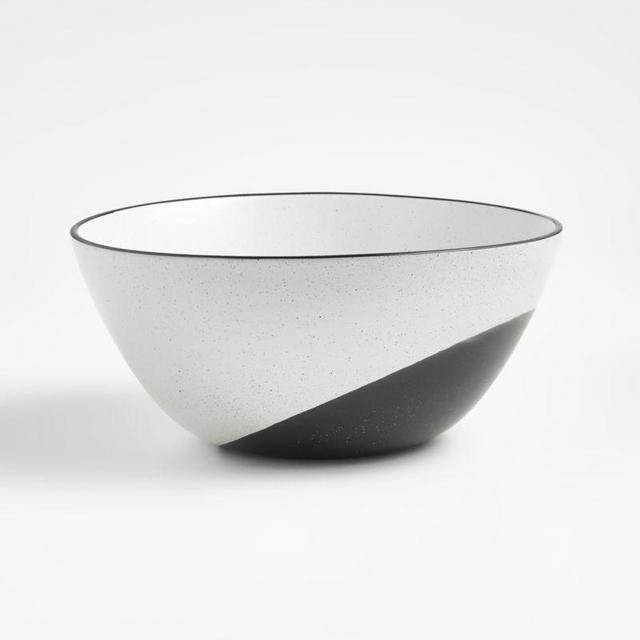 Thero Medium Black-and-White Mixing Bowl
