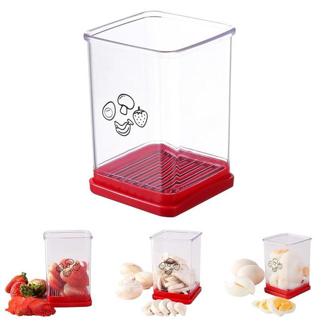 Cup Cutter for Fruits, 2023 New Fruit and Vegetable Speed Slicer, Cup Slicer with Push Plate Portable Slicing Tool Vegetables Cutting Kitchen Tool(1PCS)