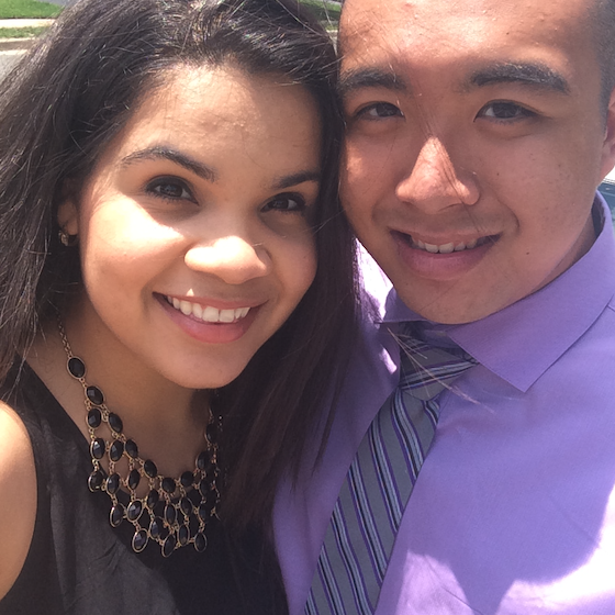 Selfie after Nick's high school graduation.