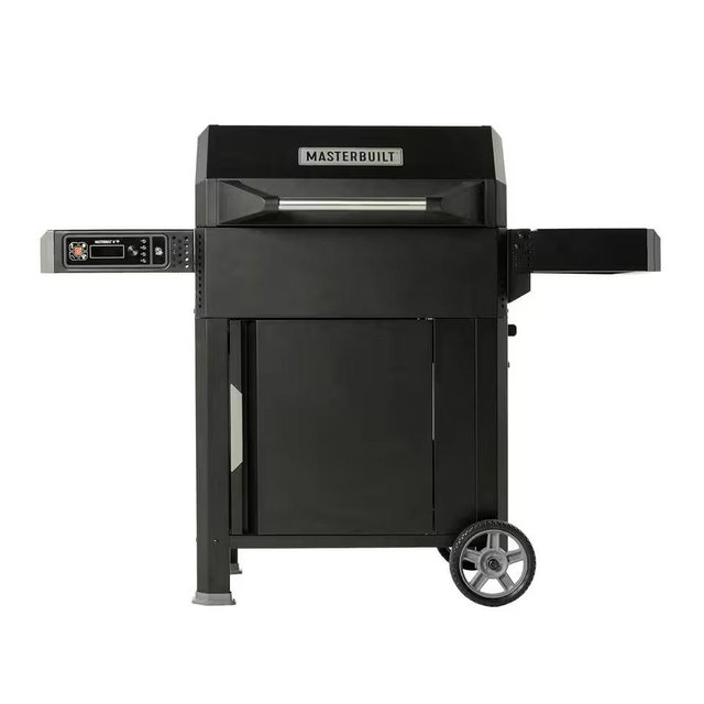 AutoIgnite Series 545 Digital Charcoal Grill and Smoker in Black