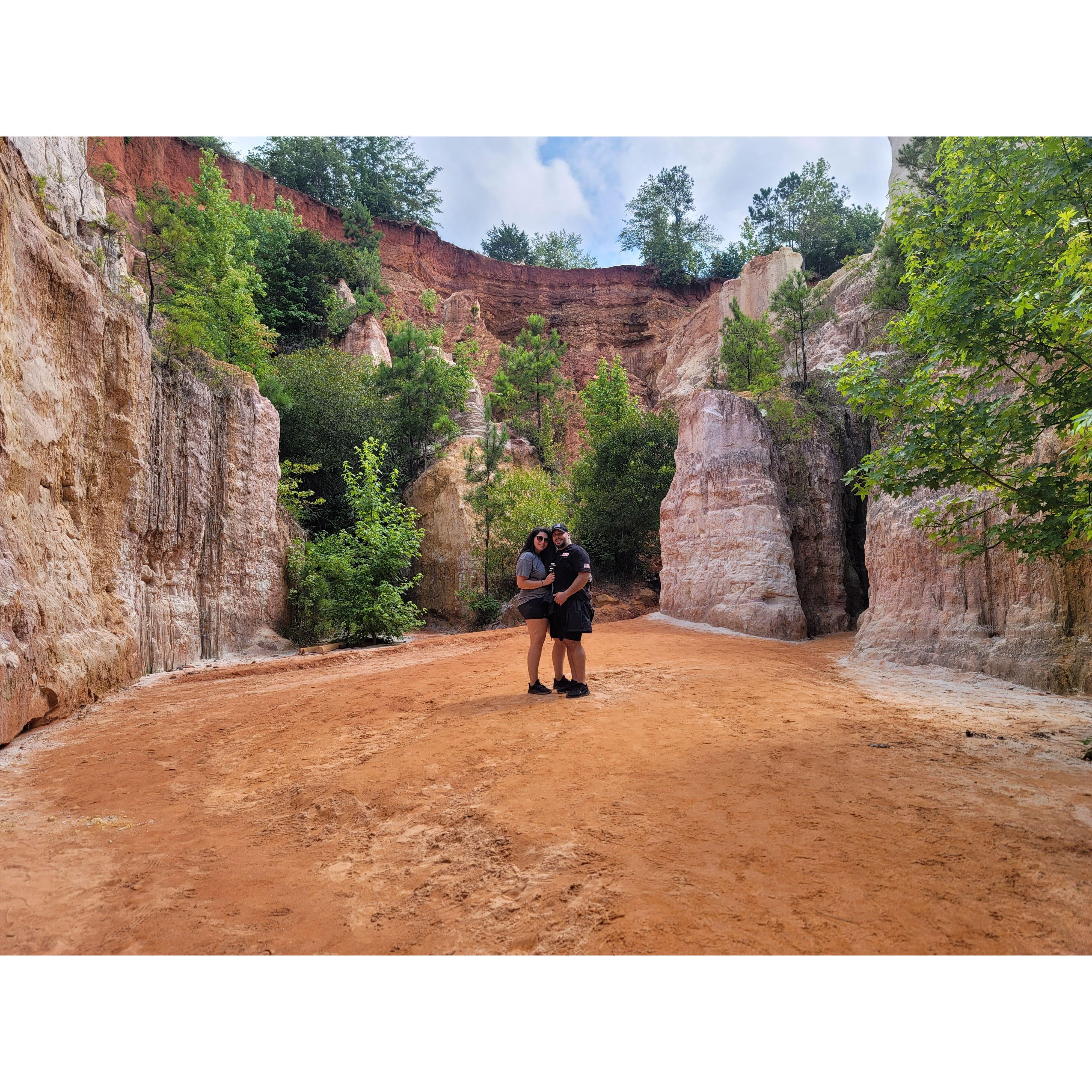 Exploring the Little Grand Canyon in Lumpkin Georgia