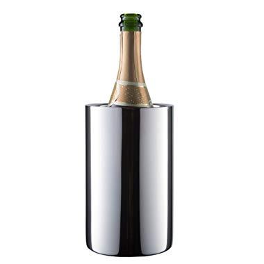 Enoluxe Wine Chiller Bucket - Insulated Wine Cooler/Champagne Bucket - Fits All 750 ml Bottles, Keeps Wine Cold (Stainless Steel)