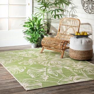 Belle Palm Leaves Area Rug