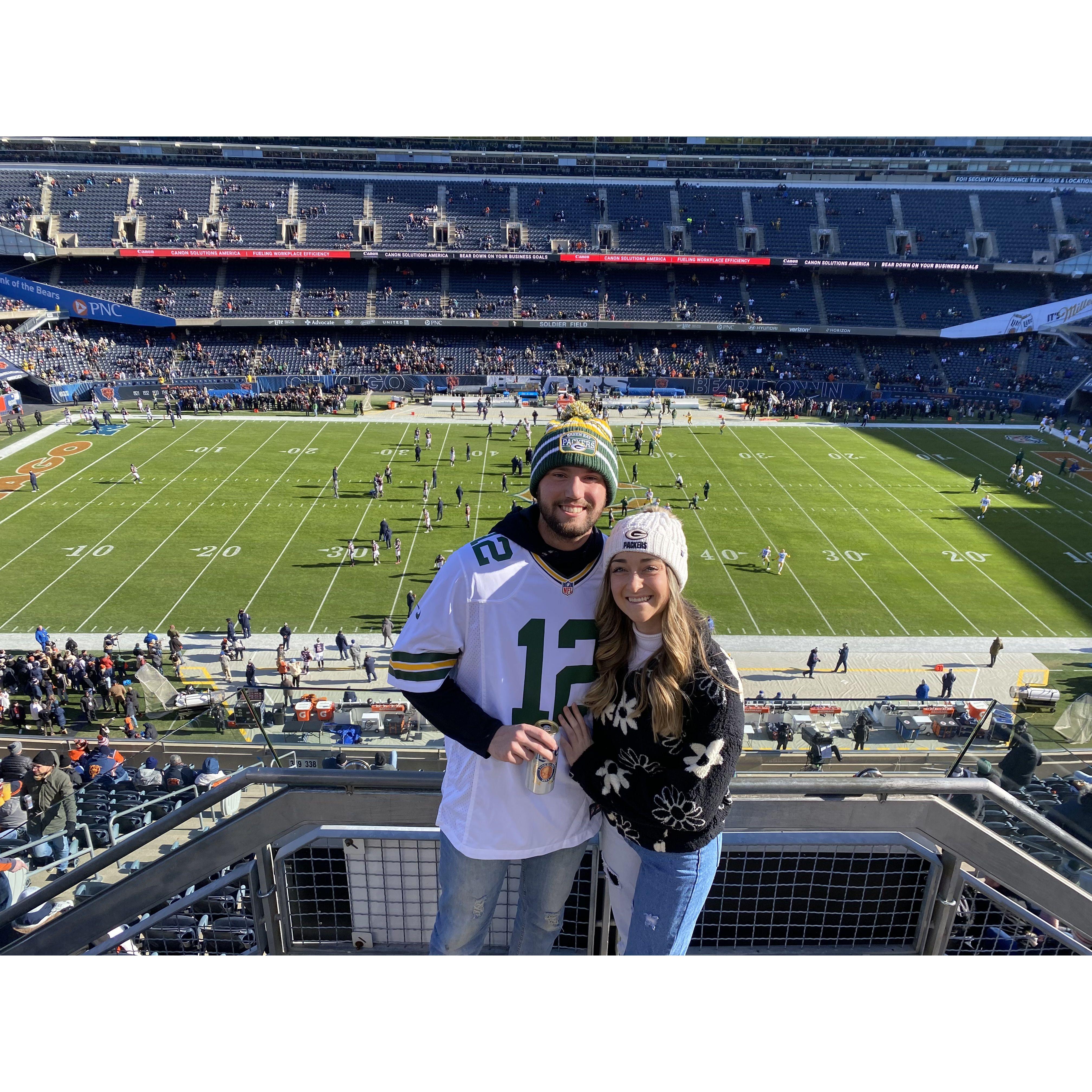 Taylor's first time watching the Packers play (and the game that convinced her to be a Packers fan)