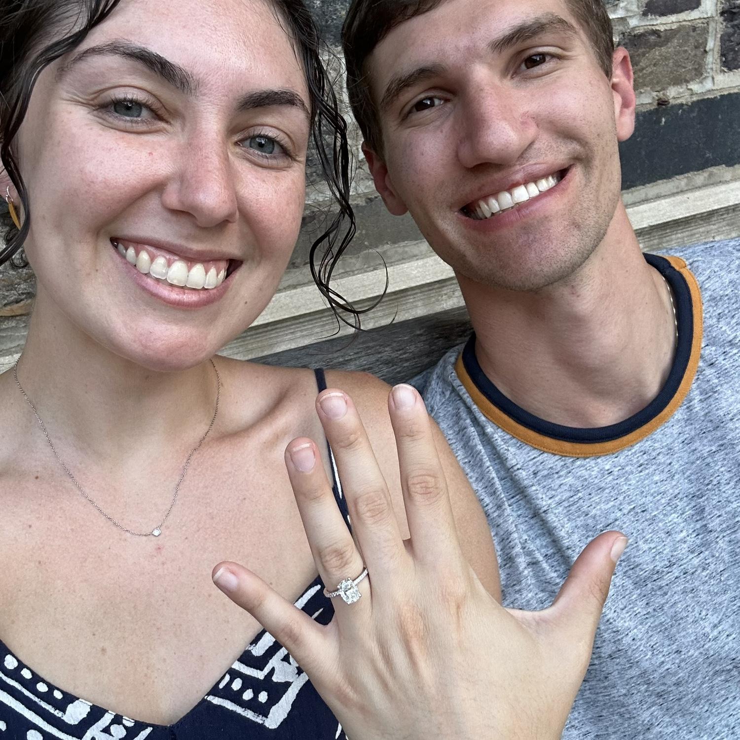 When we got engaged!