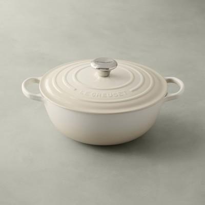 Le Creuset Enameled Cast Iron Soup Pot, 4 1/2-Qt., Meringue