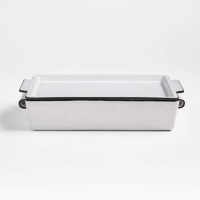 Thero 9"x13" White Ceramic Baking Dish with Lid