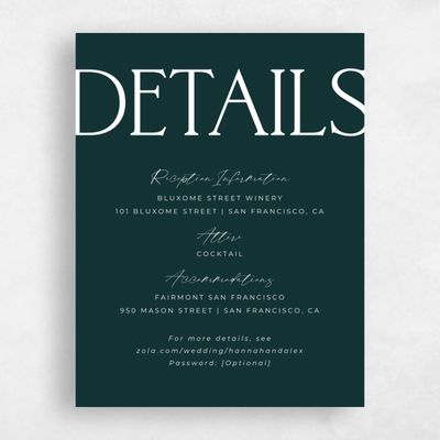 Dark Emerald, Green Wedding Enclosure - Josephine