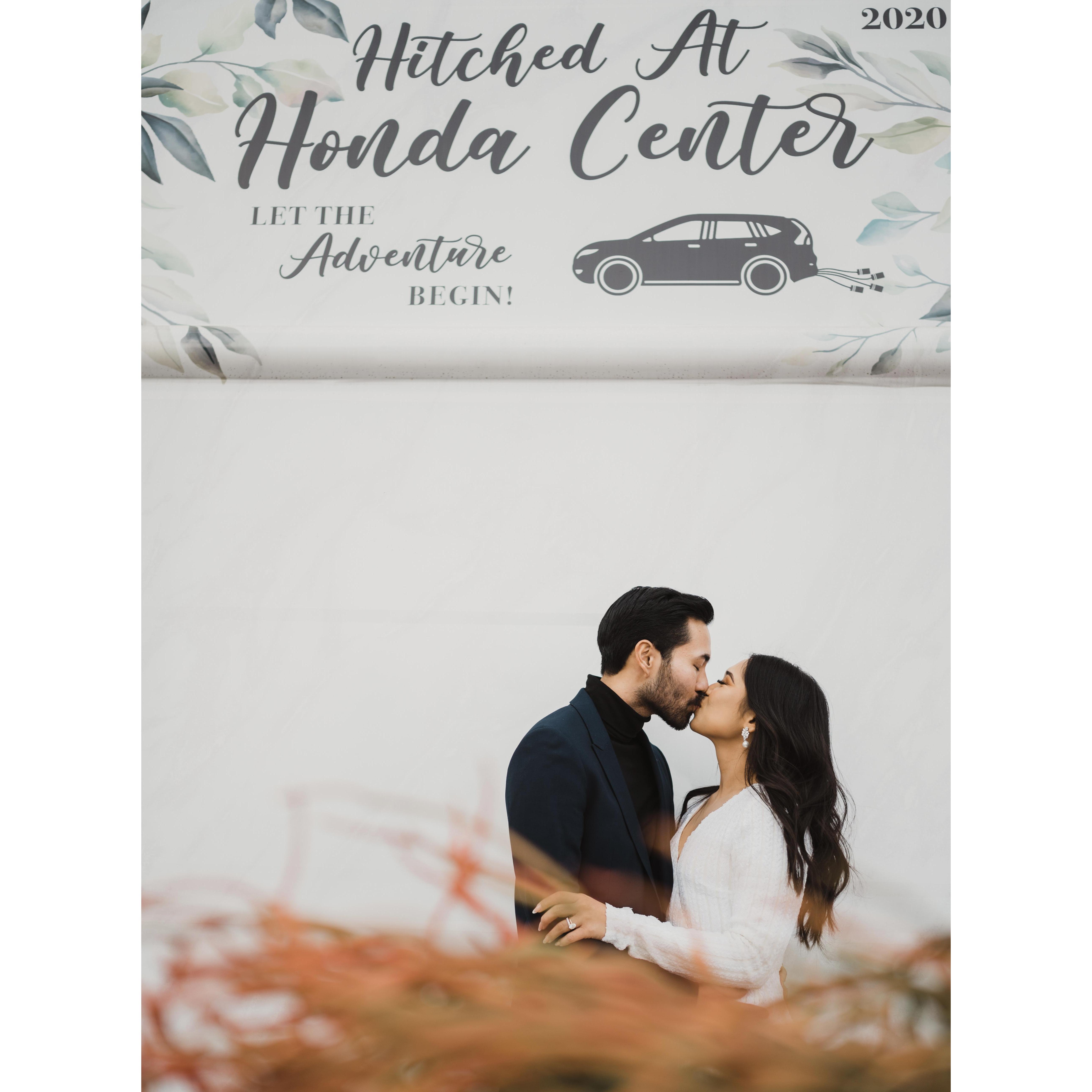 12.23.19- COVID "wedding" at Honda Center in Anaheim, CA.
