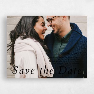 Black Wedding Save the Date - Morrison Type