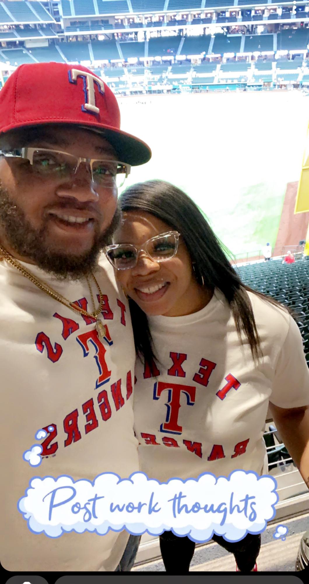 Our first Rangers game!