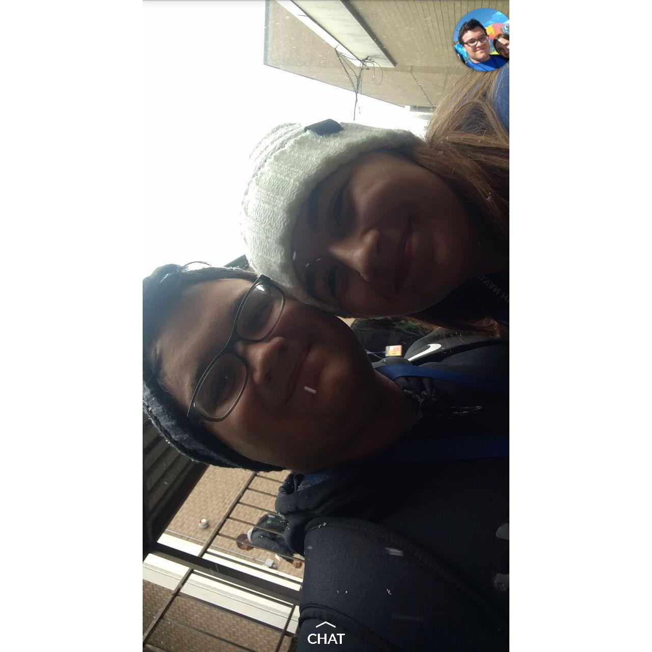 Our 1 year anniversary! It snowed that day! November 14, 2018