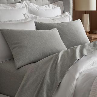 Flannel Heathered Pillowcase, Set of 2