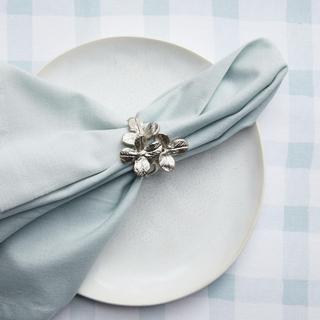 Flower Cluster Napkin Ring, Set of 8