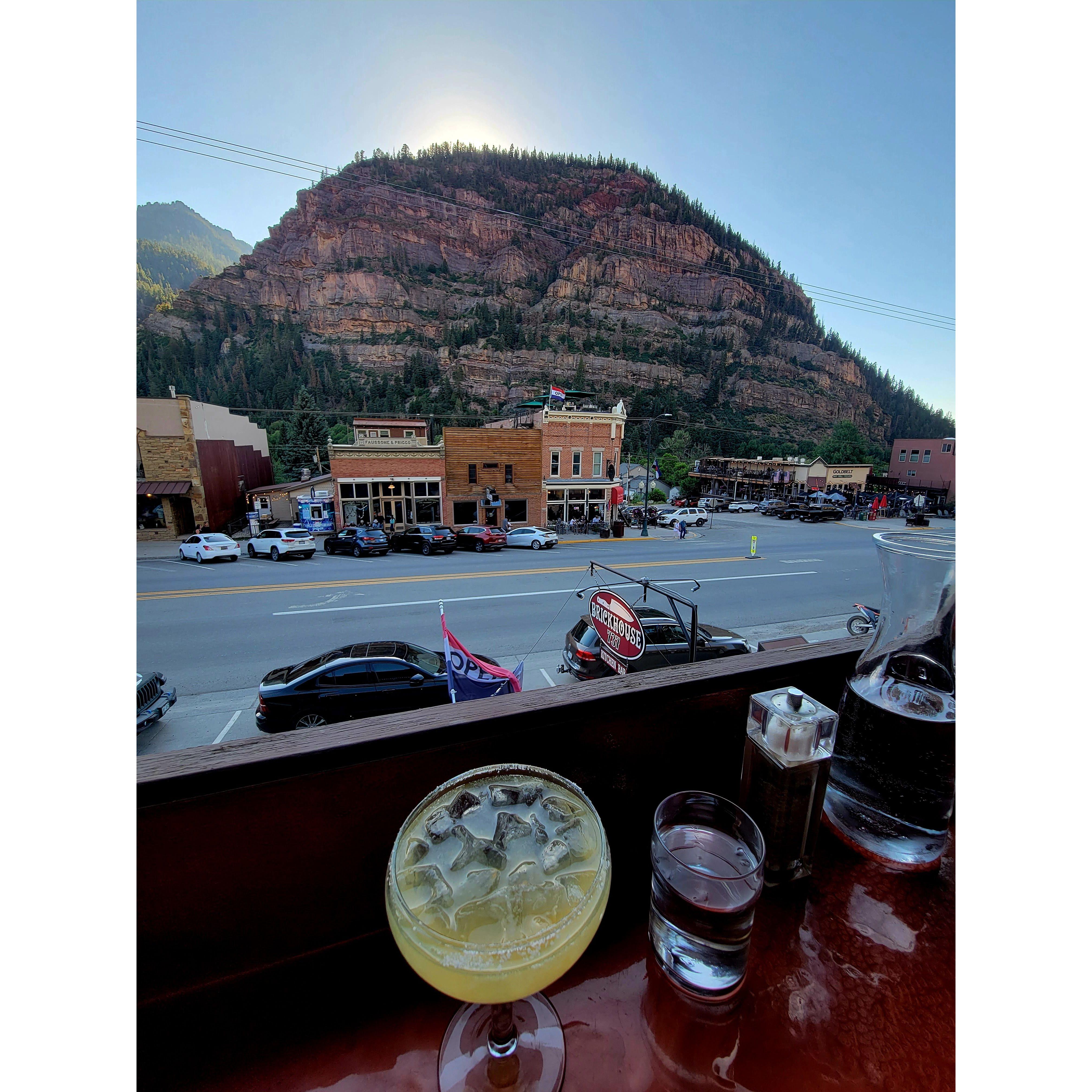 Drinks at the Brickhouse in Ouray!