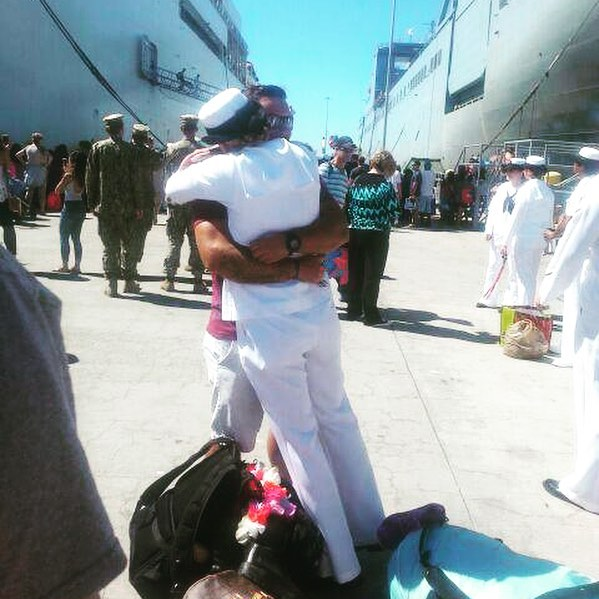 Reconnecting after our first 5 month deployment!