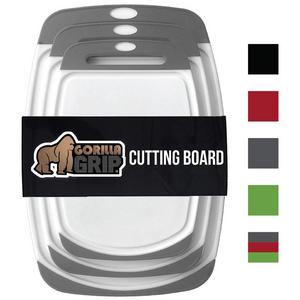 The Original GORILLA GRIP - Set of 3 Reversible Cutting Boards