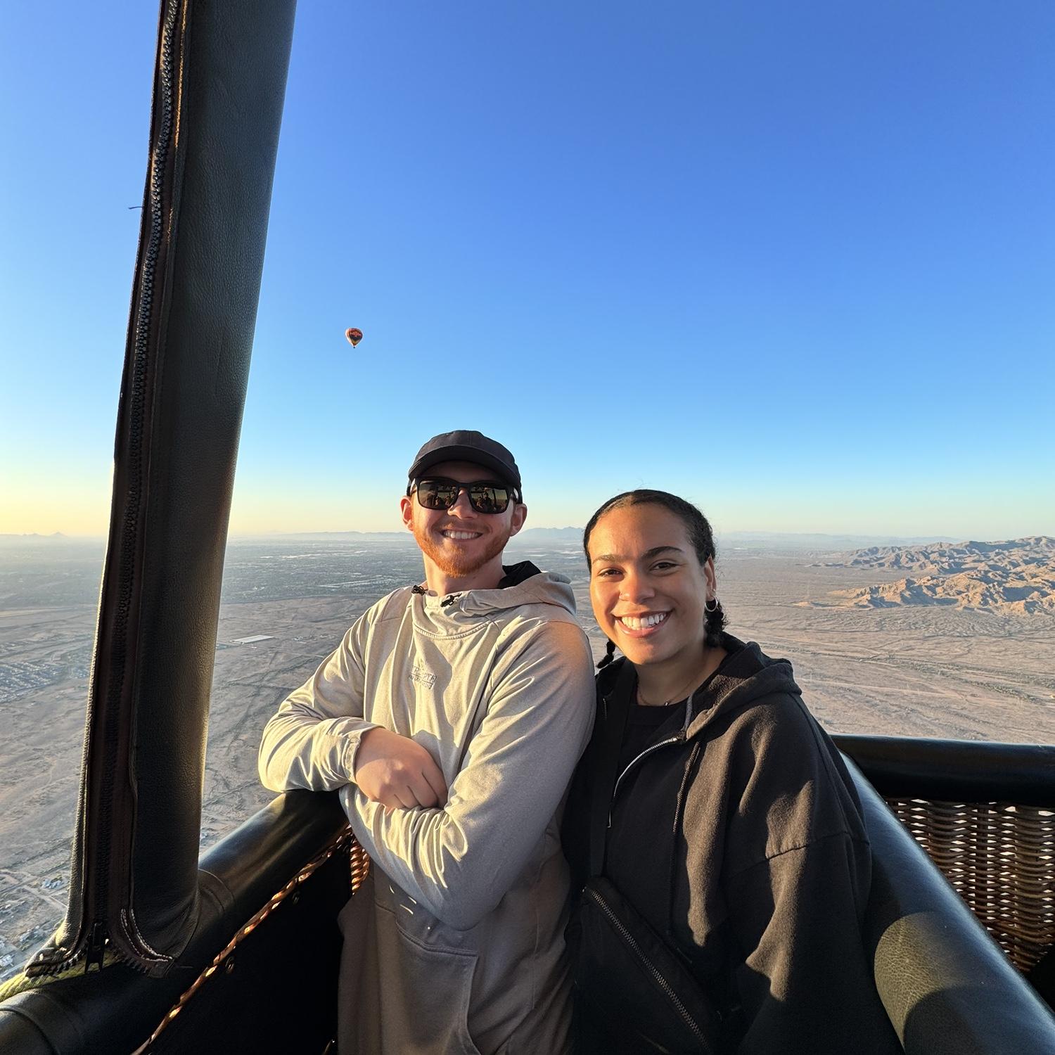 Our first hot air balloon ride in Arizona 2025.