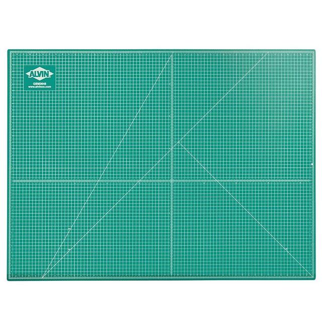 ALVIN Cutting Mat Professional Self-Healing 36"x48" Model GBM3648 Large, Green/Black Double-Sided, Gridded Rotary Cutting Board for Crafts, Sewing, Fabric - 36 x 48 inches