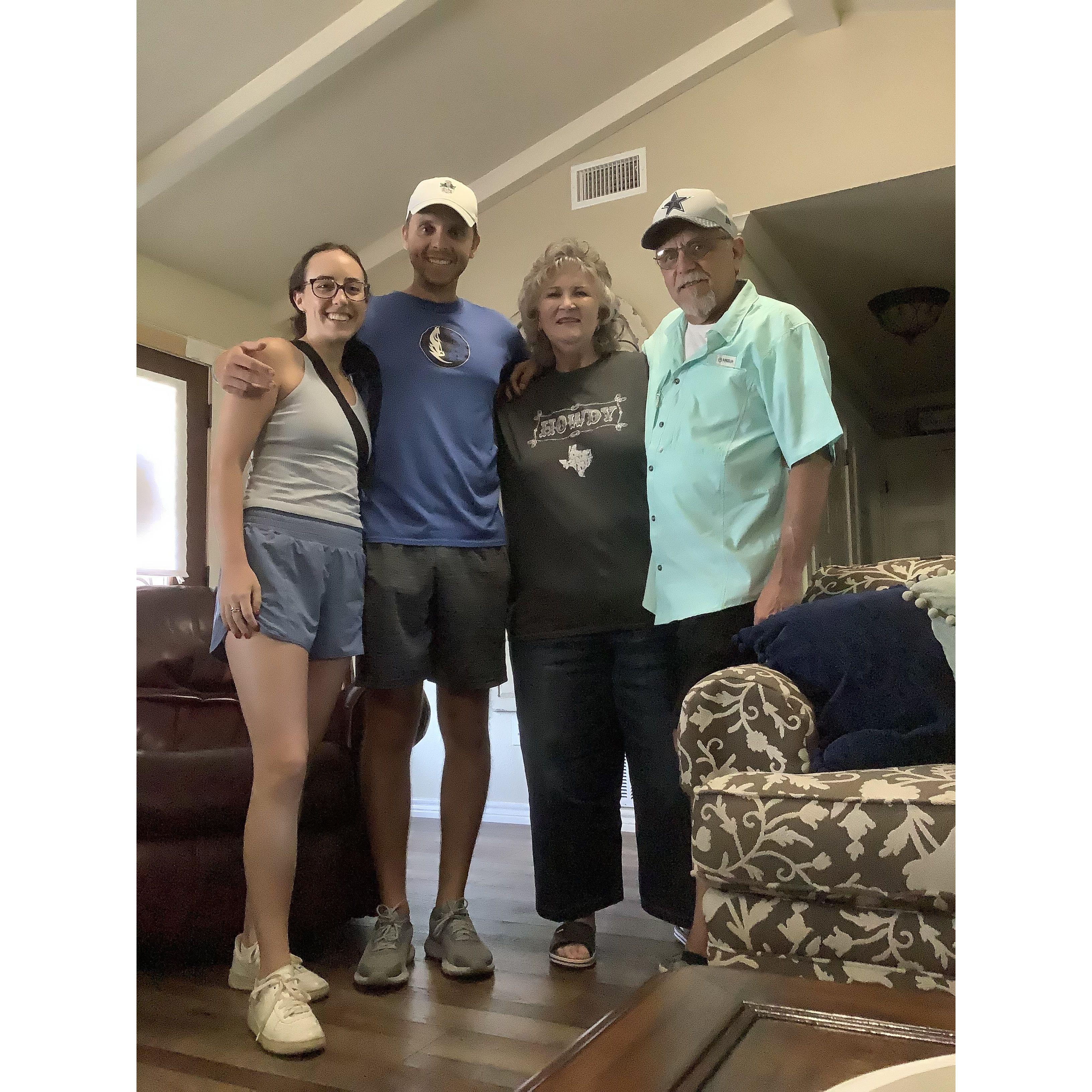 Spending time with Marv & Brenda!