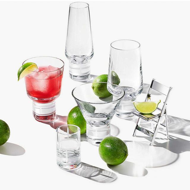 Modern Bamboo crystal cocktail glass. | Tiffany & Co.
