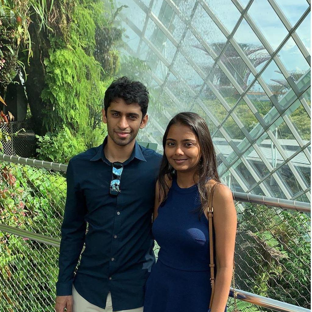 (Summer 2019) Avi visits Kinjal in Singapore!