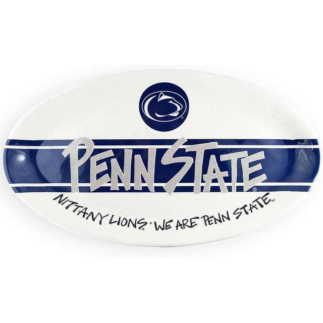 Magnolia Lane Penn State Nittany Lions Heavy Duty Melamine Oval Serving Platter 12” Party Platter Dish for Tailgating, BBQ’s, Poolside- Ideal for Graduation/Alumni and Big 10 NCAA Team Spirit