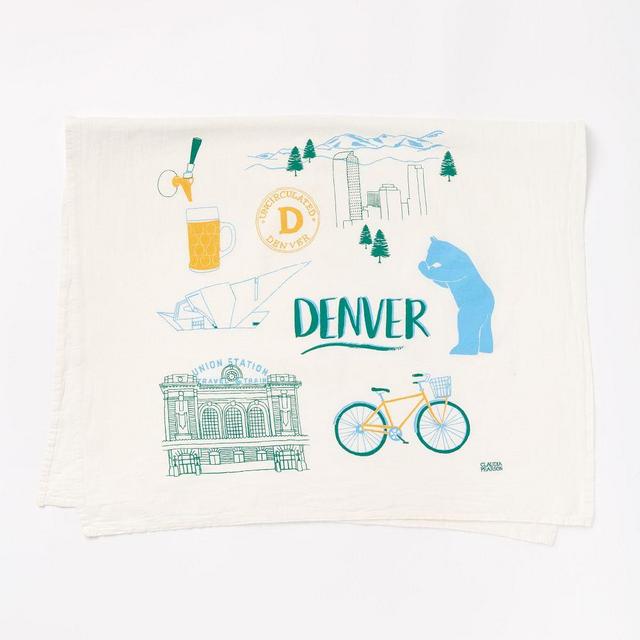Claudia Pearson Tea Towel, Denver