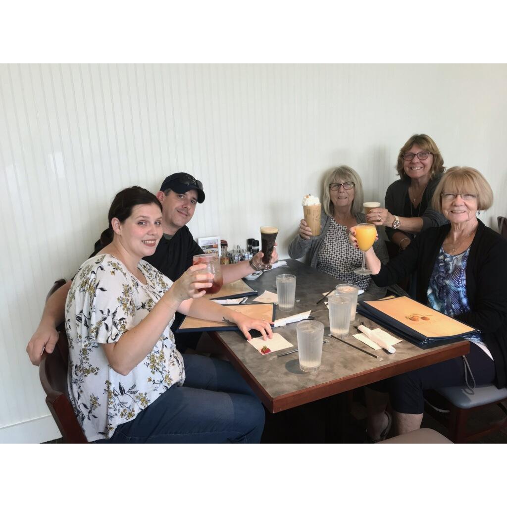 engagement brunch with mama and the aunt's!