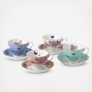 Miranda Kerr Friendship Teacup & Saucer, Set of 4