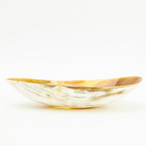 Extra Large Light Horn Oval Bowl by Be Home