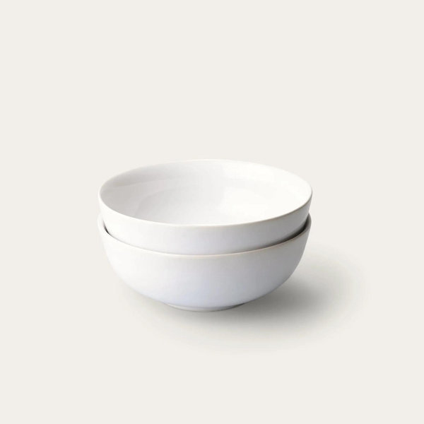 Fable Ramen Bowls - Glossy Pearl White