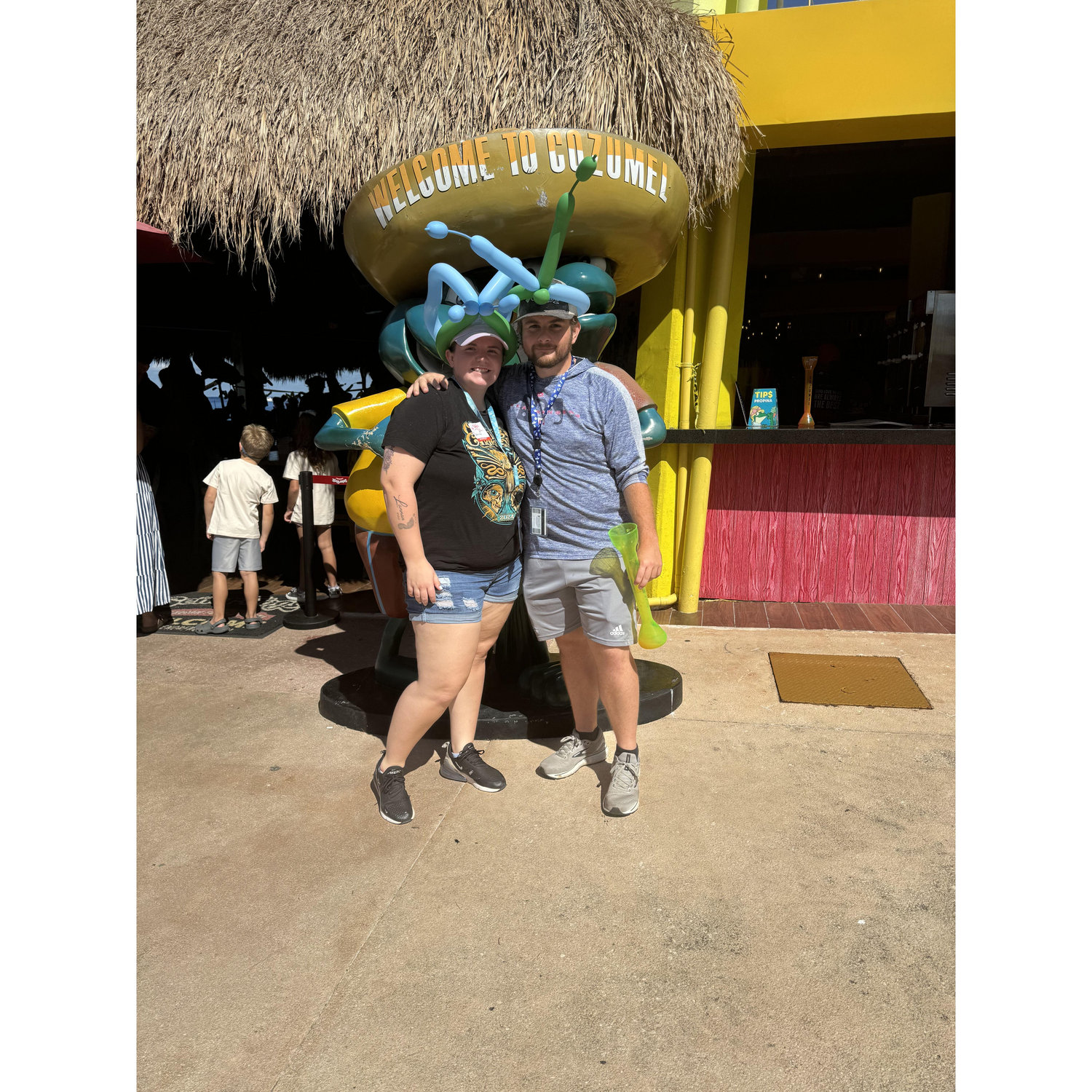 Cozumel Balloon Hats.... Never Again