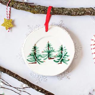 Lastra Holiday Round Ornament, Set of 2