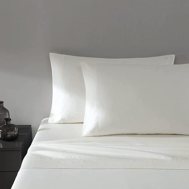 Vera Wang | 800 Collection | Bed Sheet Set - 800 Thread Count, Silky Smooth & Wrinkle-Resistant Bedding, King, Ivory