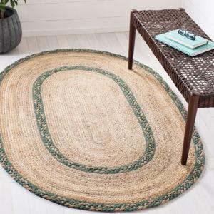 RugStudio Sample Sale 239581R Natural - Green Area Rug Last Chance