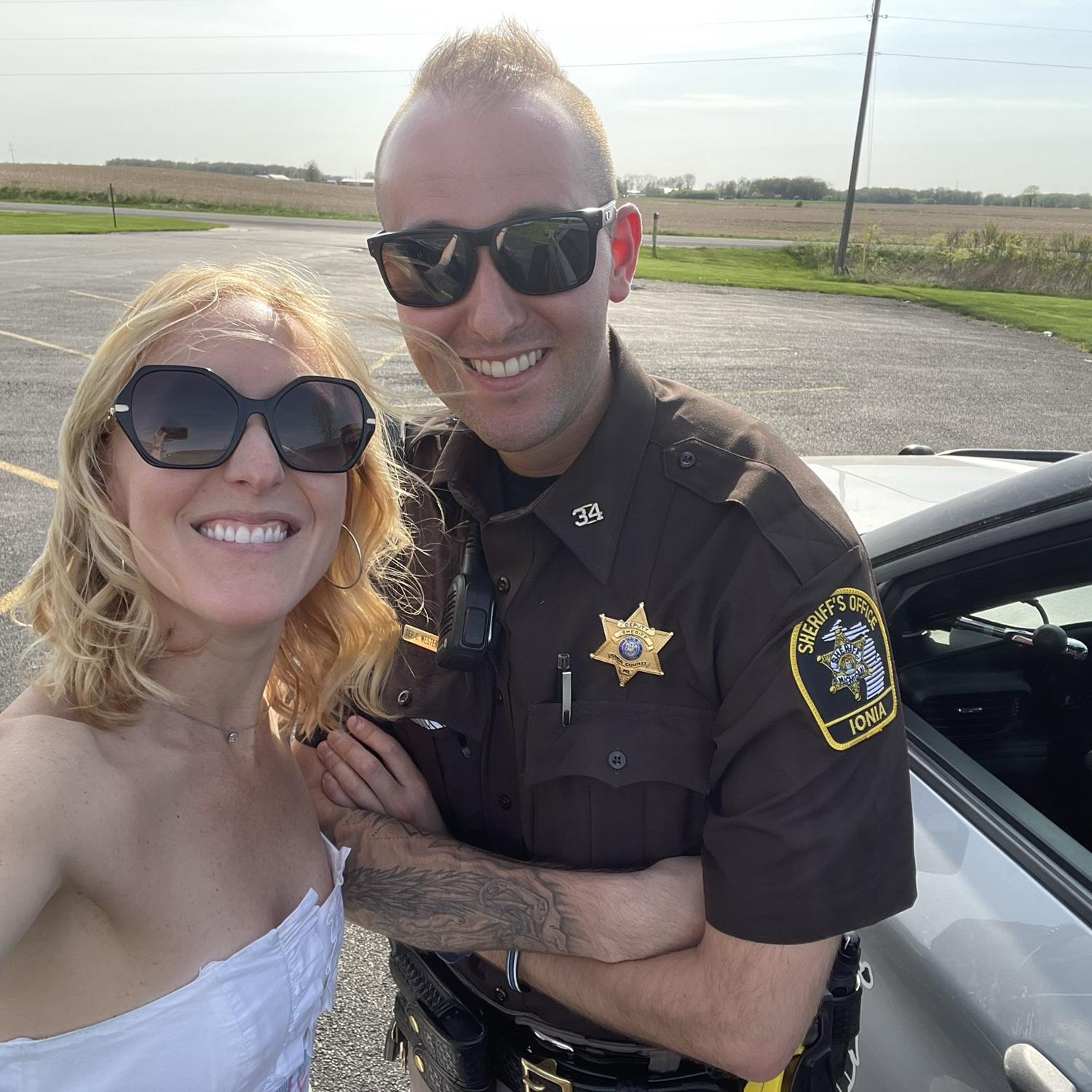 I needed a hug, so he met me for a minute.