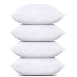 Utopia Bedding Throw Pillows (Set of 4, White), 20 x 20 Inches Pillows for Sofa, Bed and Couch Decorative Stuffer Pillow